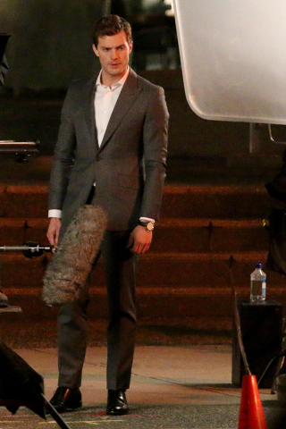 Illustration for article titled Fifty Shades of OMG Look at That Microphone Coming Out Of His Crotch